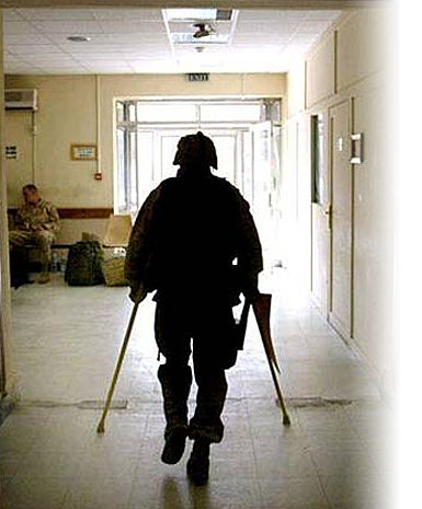 Disabled military man